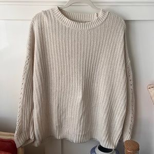 Cream American Eagle Sweater
